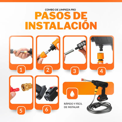 Hidrolavadora Inalámbrica 48V + Aspirador 3 en 1 de Regalo