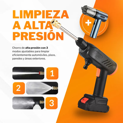 Hidrolavadora Inalámbrica 48V + Aspirador 3 en 1 de Regalo